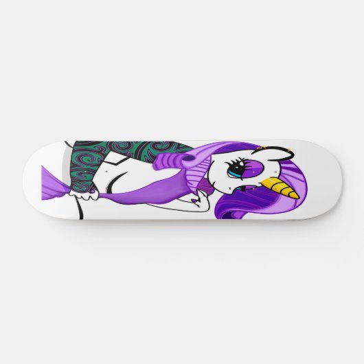 Unicorn-ontwerp Persoonlijk Skateboard (Horizontaal)