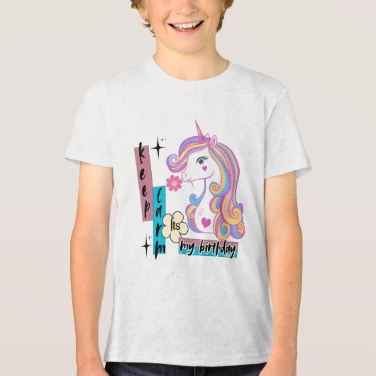 Unicorn ontwerp voor unicorn liefhebbers Tri-Blend shirt (Voorkant)