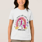 Unicorn ontwerp voor unicorn liefhebbers Tri-Blend shirt (Voorkant)