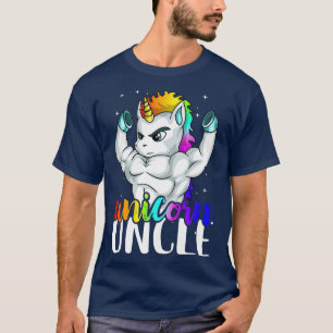 Unicorn oom Unclecorn voor Manly Unicorn T-shirt