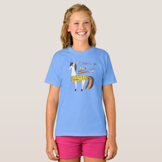 Unicorn op het Cob T-shirt (Voorkant volledig)
