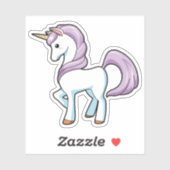 Unicorn op maat gesneden vinylSticker Sticker (Vel)