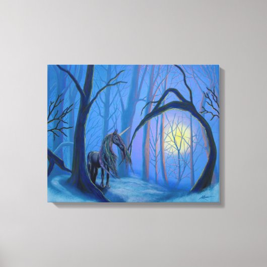 Unicorn op Premium Canvas (Voorkant)