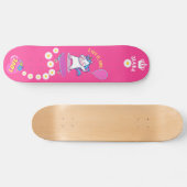 Unicorn op skateboard met persoonlijke onderschrif (Horizontaal)