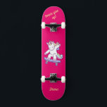 Unicorn op skateboard voor kinderen<br><div class="desc">Unicorn op skateboard met gepersonaliseerde titels Unicorn Persoonlijk Skateboard KLIK op PERSONALIZE SJABLOON OPTIE EN GA de NAAM IN. U kunt andere titels ook aanpassen. Rol skateboard ontworpen met levendige kleuren en voor de achtergrond en een funky eenhoorn die op een skateboard staat. Dit Skateboard maakt een geweldig cadeauidee voor...</div>