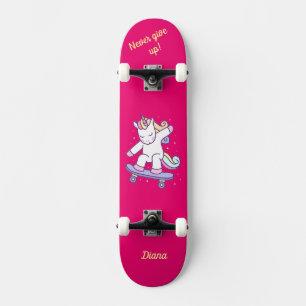 Unicorn op skateboard voor kinderen