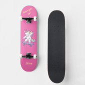 Unicorn op skateboard voor kinderen (Voorkant)