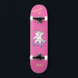 Unicorn op skateboard voor kinderen<br><div class="desc">Unicorn op skateboard met gepersonaliseerde titels Unicorn Persoonlijk Skateboard KLIK op PERSONALIZE SJABLOON OPTIE EN GA de NAAM IN. U kunt andere titels ook aanpassen. Rol skateboard ontworpen met levendige kleuren en voor de achtergrond en een funky eenhoorn die op een skateboard staat. Dit Skateboard maakt een geweldig cadeauidee voor...</div>