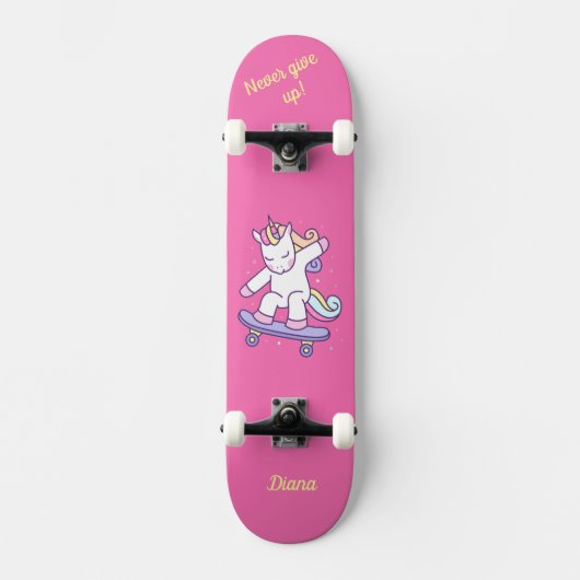 Unicorn op skateboard voor kinderen (Voorkant)