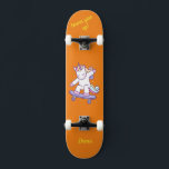 Unicorn op skateboard voor kinderen<br><div class="desc">Unicorn op skateboard met gepersonaliseerde titels Unicorn Persoonlijk Skateboard KLIK op PERSONALIZE SJABLOON OPTIE EN GA de NAAM IN. U kunt andere titels ook aanpassen. Rol skateboard ontworpen met levendige kleuren en voor de achtergrond en een funky eenhoorn die op een skateboard staat. Dit Skateboard maakt een geweldig cadeauidee voor...</div>