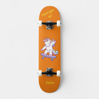 Unicorn op skateboard voor kinderen