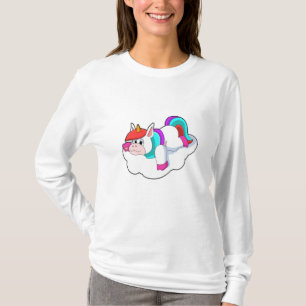 Unicorn op wolken t-shirt