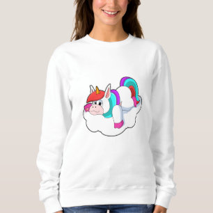 Unicorn op wolken trui