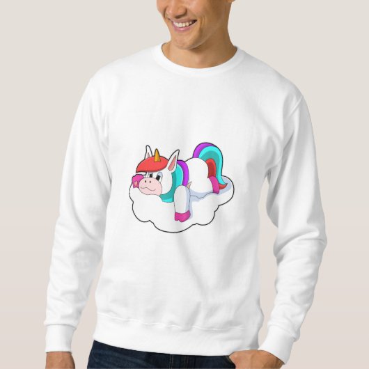 Unicorn op wolken trui (Voorkant)