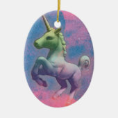 Unicorn Ornament - Oval (Cupcake Pink) (Voorkant)