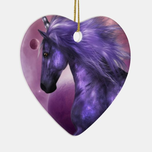 Unicorn Ornaments Keramisch Ornament (Rechts)