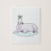 Unicorn over cloud legpuzzel (Verticaal)
