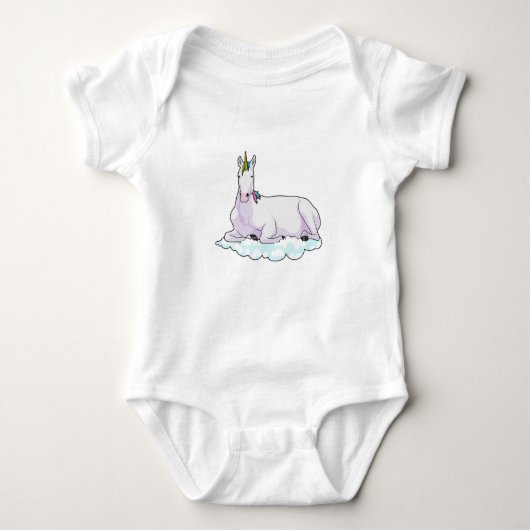 Unicorn over cloud romper (Voorkant)