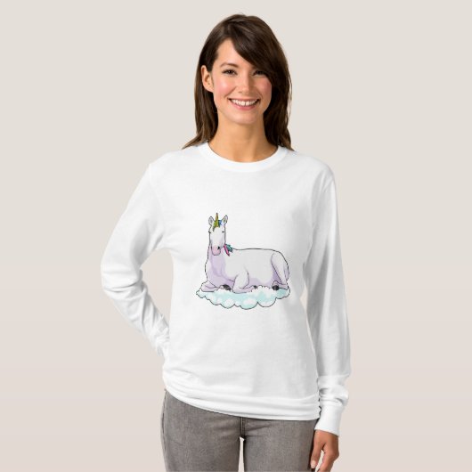 Unicorn over cloud t-shirt (Voorkant volledig)