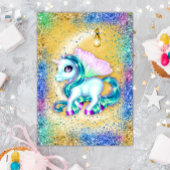 Unicorn over de gemene dag kaart