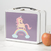 Unicorn over regenboogmeisjes gepersonaliseerd (In situ)