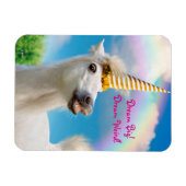 Unicorn-paard en regenboog magneet (Horizontaal)