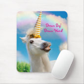 Unicorn-paard en regenboog muismat (Met muis)