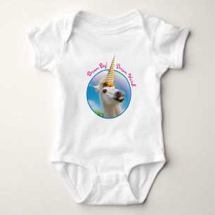 Unicorn-paard en regenboog romper