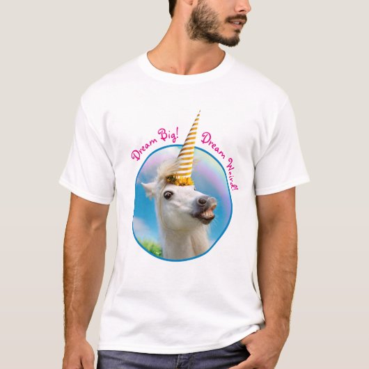 Unicorn-paard en regenboog t-shirt (Voorkant)
