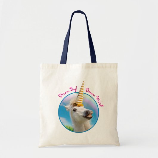 Unicorn-paard en regenboog tote bag (Voorkant)