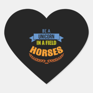 Unicorn paard mythische wezens Pony Unicorn Hart Sticker