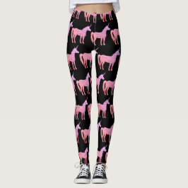 Unicorn paars roze blush glitter Sparkles patroon Leggings
