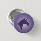 Unicorn paarse Button (Voorkant /achterkant)