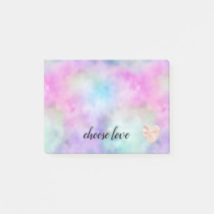Unicorn Paarse Roze Aqua Blush Heart Post-it® Notes