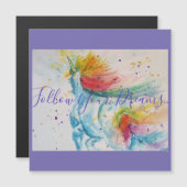 Unicorn Painting volgt je dromen op je verjaardags (Voorkant / Achterkant)