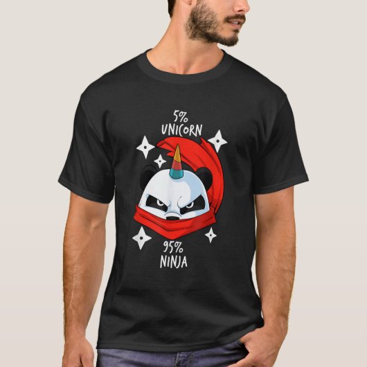 Unicorn Panda Family Beer T-shirt (Voorkant)
