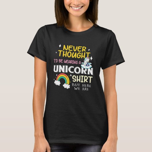 Unicorn Papa opa Mannen Big Bro T-shirt (Voorkant)