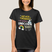 Unicorn Papa opa Mannen Big Bro T-shirt (Voorkant)