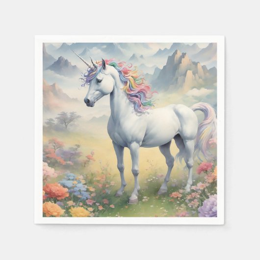 Unicorn Paper Napkin Servet (Voorkant)