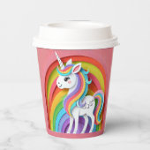 Unicorn Papieren Bekers (Achterkant)