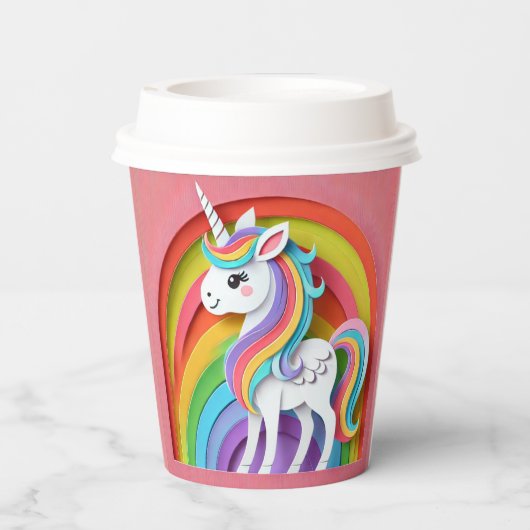 Unicorn Papieren Bekers (Achterkant)