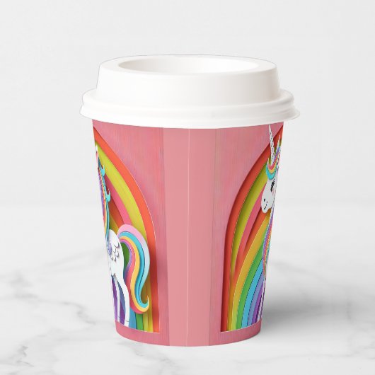Unicorn Papieren Bekers (Rechts)