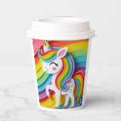 Unicorn Papieren Bekers (Achterkant)
