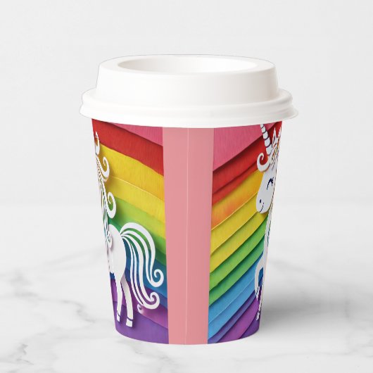 Unicorn Papieren Bekers (Rechts)