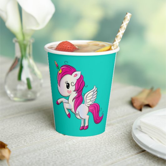 Unicorn Papieren Bekers (Insitu)