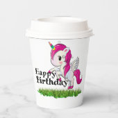 Unicorn Papieren Bekers (Achterkant)