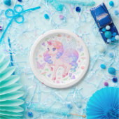 Unicorn Papieren Bordje (Feest)