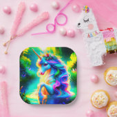 Unicorn Papieren Bordje (Feest)