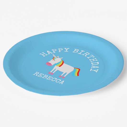 Unicorn Papieren Bordje (Gekanteld)