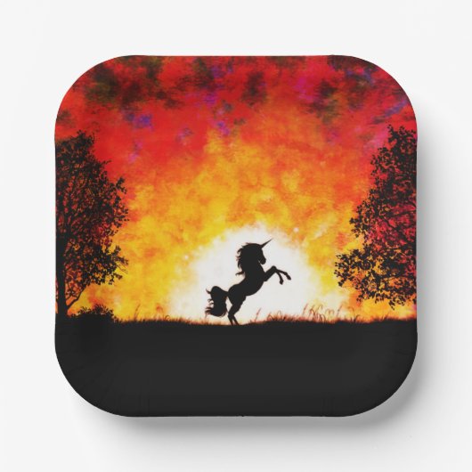 Unicorn Papieren Bordje (Voorkant)